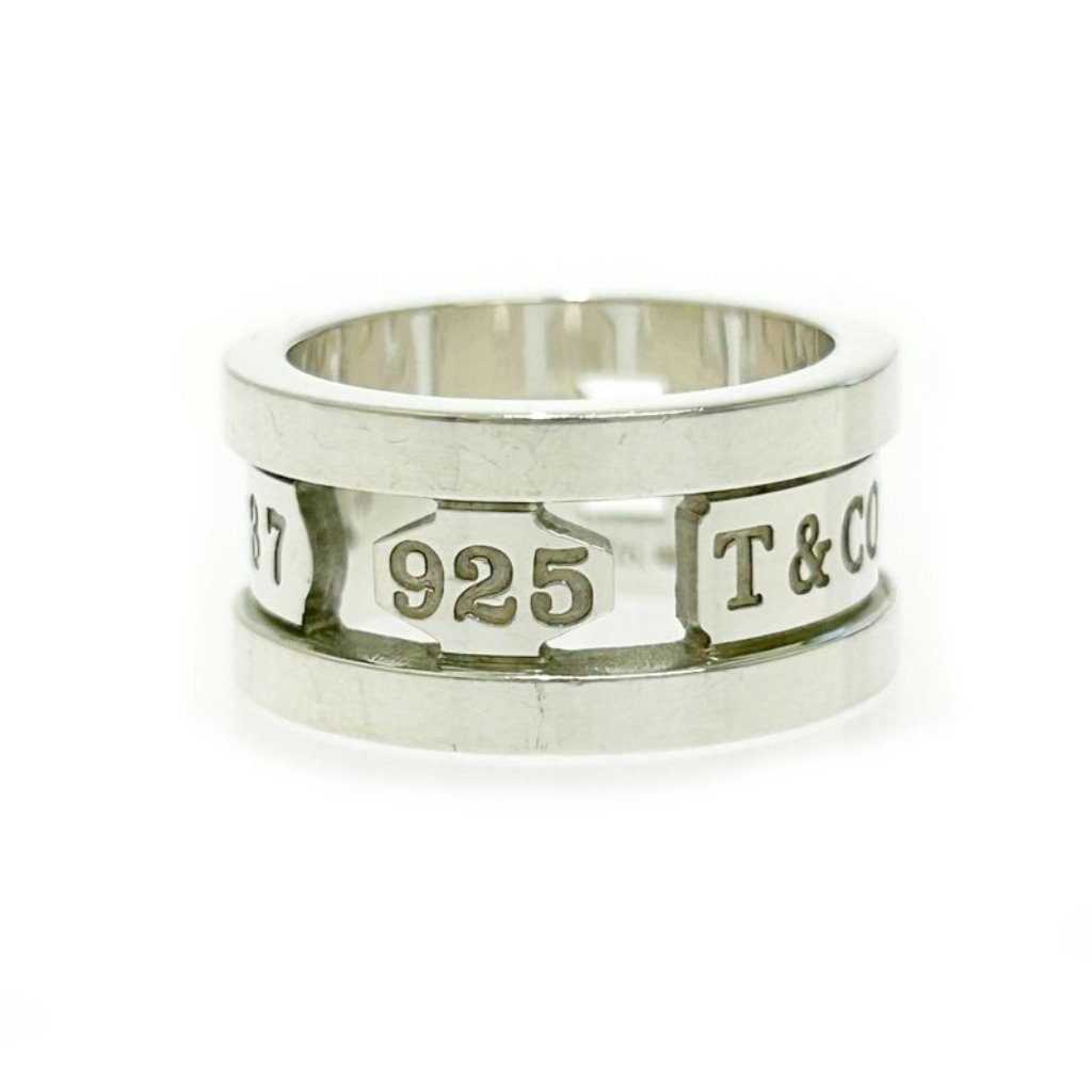 Tiffany & Co Silver 1837 Element Ring 7.5 G 925 Engraved